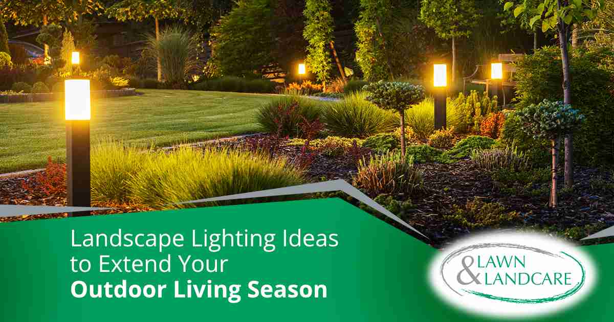Modern landscape lighting illuminating a backyard walkway to extend outdoor living after sunset.